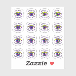 Visually Impaired Eyeball Nametag Badge Icon