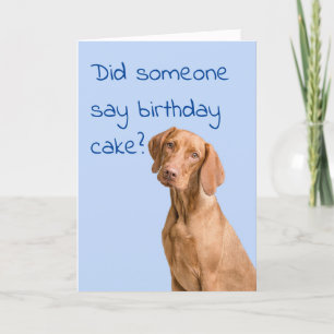 Viszla Dog birthday card