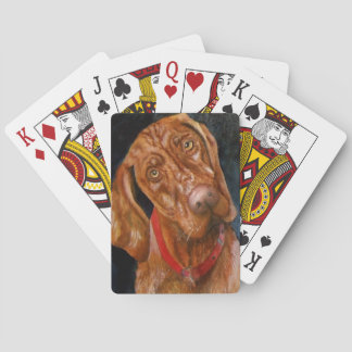 Viszla Dog Playing Cards