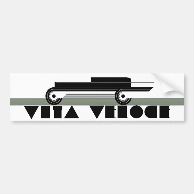 VITA VELOCE FUTURISTA BUMPER STICKER (Front)