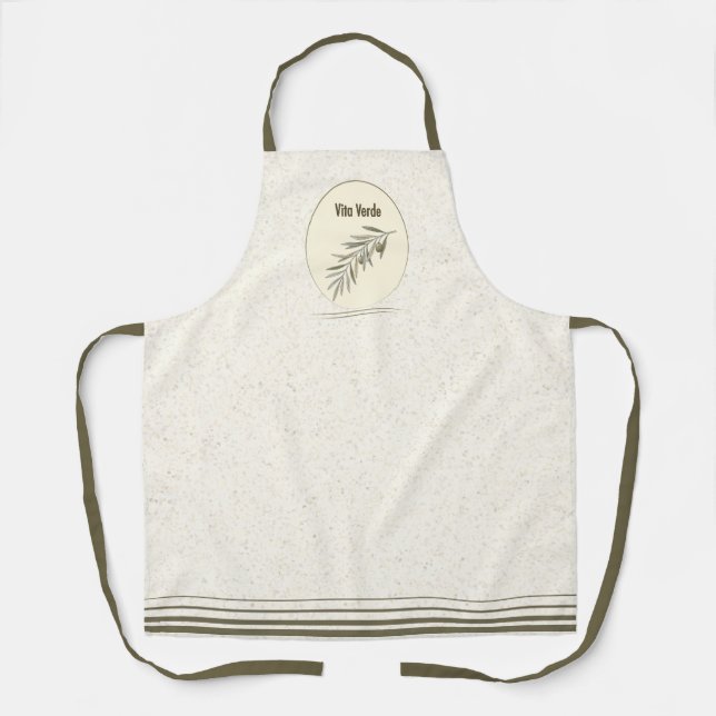 Vita Verde Collection Beige Apron (Front)