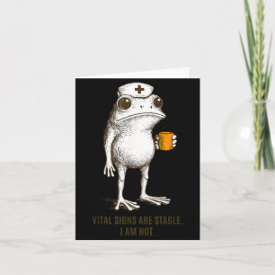 Vital-Signs are Stable Not Frog Medic Paramedics Card