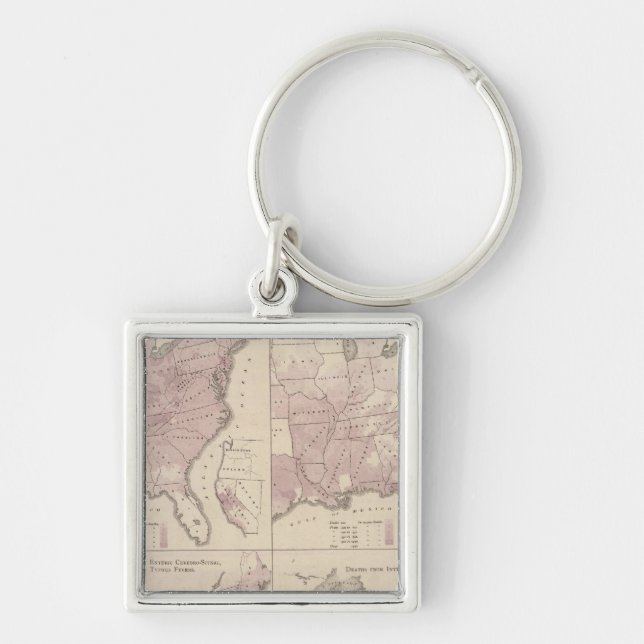 Vital Statistics, United States Census Key Ring (Front)