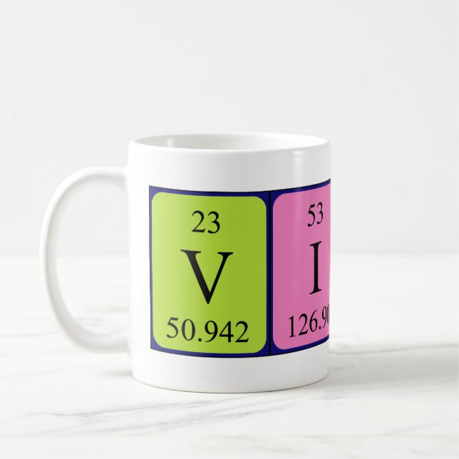 Vitali periodic table name mug (Left)