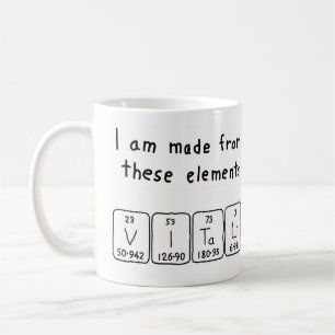 Vitali periodic table name mug