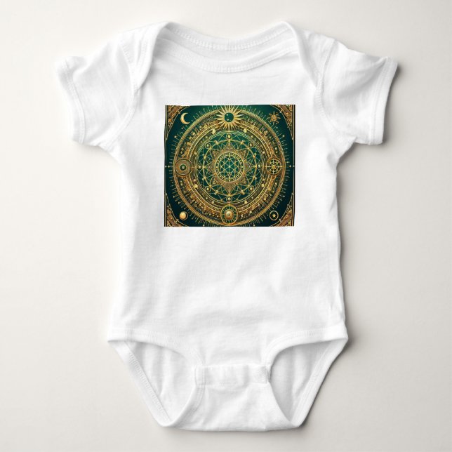 Vitality & Longevity Sigil Baby Bodysuit (Front)