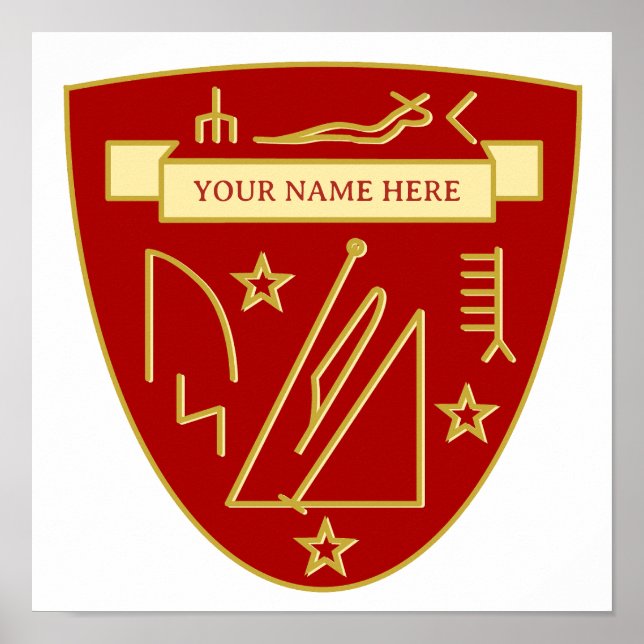 Vitality & Wellness Personalised Talisman Poster (Front)