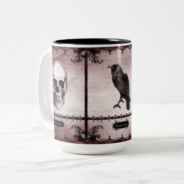 Vitam Aeternam Two-Tone Coffee Mug (Front Left)