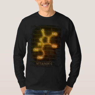 vitamin c molecule composition chemical structure T-Shirt
