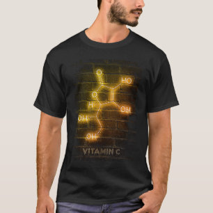 vitamin c molecule composition chemical structure T-Shirt