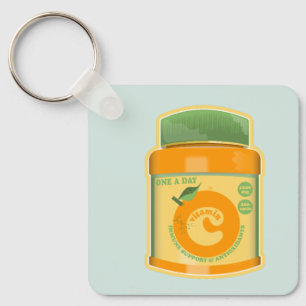 Vitamin C wellness Key Ring