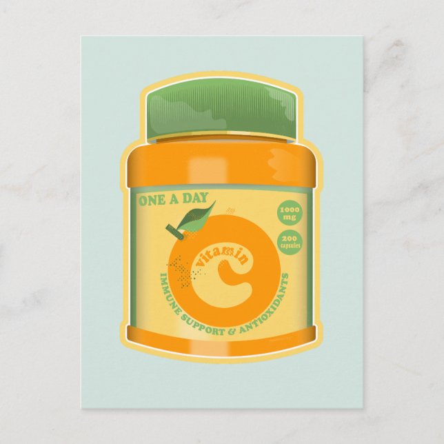 Vitamin C wellness Postcard (Front)