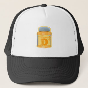 Vitamin D capsules health and well-being Trucker Hat