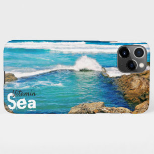 Vitamin Sea, turquoise waves with splash iPhone 11Pro Max Case