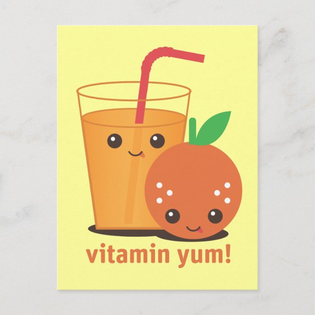 Vitamin Yum Postcard (Front)