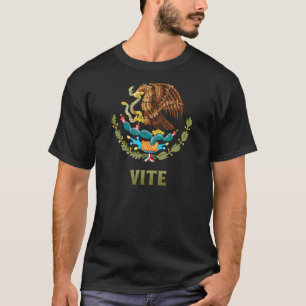 VITE Nombre Last Name Mexican Flag Mexico Emblem T-Shirt