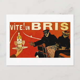 Vite! Un Brie - Vintage French Advert Postcard
