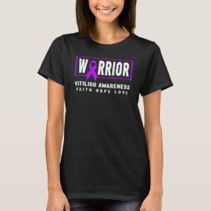 Vitiligo Awareness Purple Ribbon Vitiligo Warrio T-Shirt