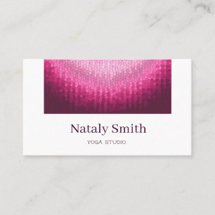 Vitrage pink gradient circle texture. business car card
