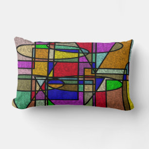 Vitral Stained Glass Lumbar Cushion