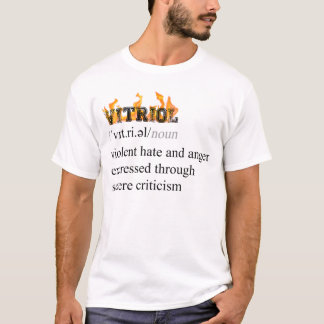 Vitriol, black text, large, nano 23 T-Shirt
