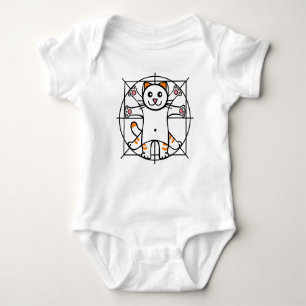 Vitruvian Cat Baby Bodysuit
