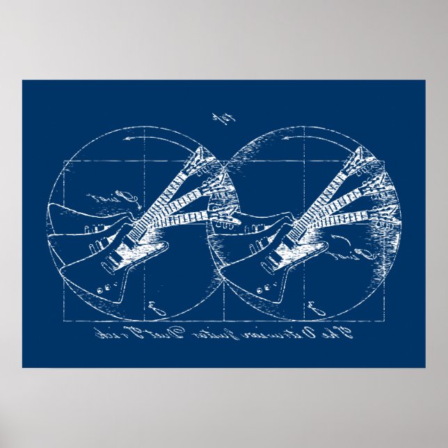 Vitruvian Guitars Poster (Front)