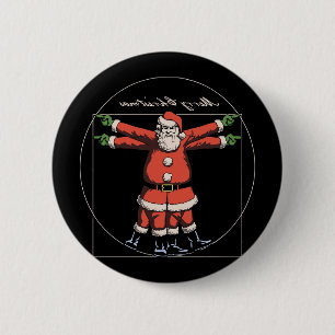 Vitruvian Holidays! 6 Cm Round Badge