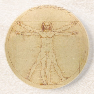 Vitruvian Man by Leonardo da Vinci Coaster
