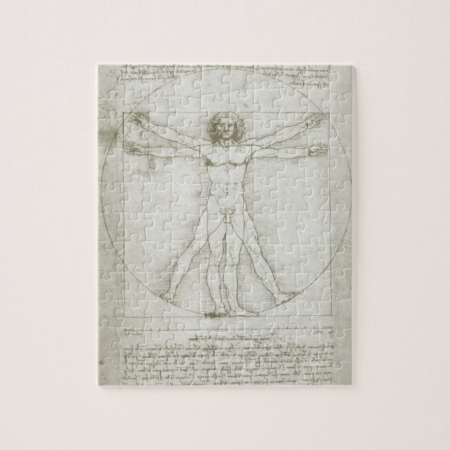 Vitruvian Man by Leonardo da Vinci Jigsaw Puzzle (Vertical)