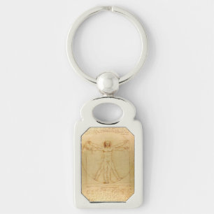Vitruvian Man by Leonardo Da Vinci Key Ring
