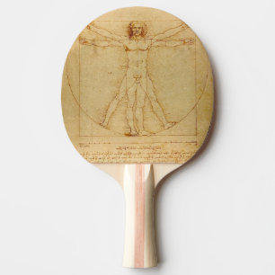 Vitruvian Man by Leonardo Da Vinci Ping Pong Paddle