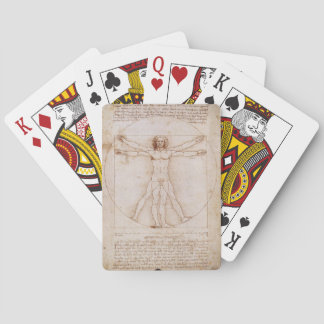 Vitruvian Man by Leonardo daVinci Playing Cards