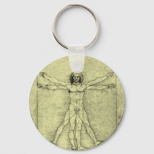 Vitruvian Man Key Ring