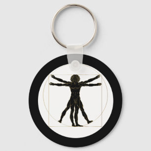 Vitruvian Man Key Ring