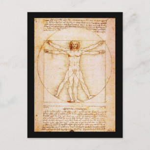 Vitruvian Man - Leonardo Da Vinci Postcard