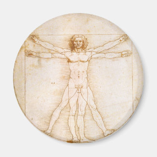 Vitruvian man magnet