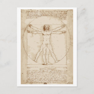 Vitruvian Man Postcard