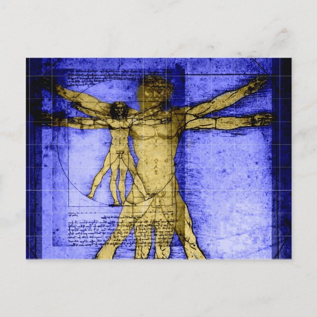 Vitruvian Man Postcard (Front)