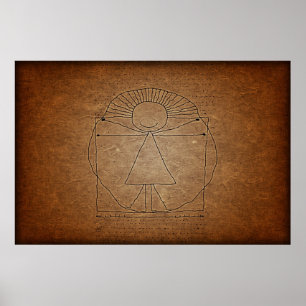 Vitruvian Man Poster