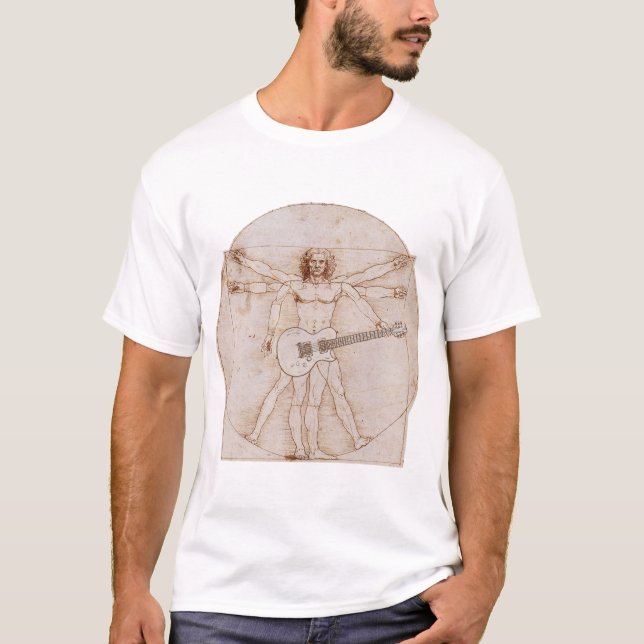 Vitruvian Man Rocks 2 T-Shirt (Front)