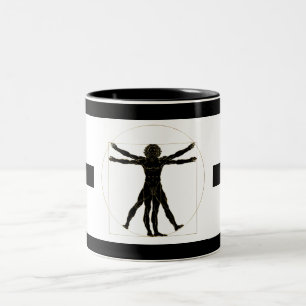 Vitruvian Man Two-Tone Coffee Mug