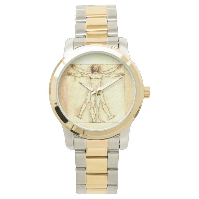 Vitruvian Man Wrist Watch (Front)