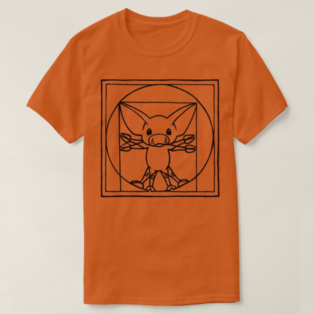 Vitruvian Pig T-Shirt (Design Front)