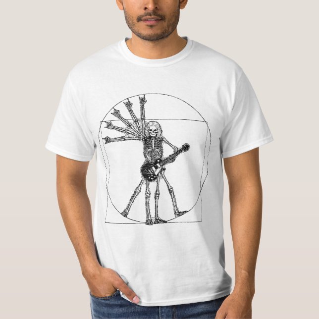 Vitruvian Skeleton T-Shirt (Front)