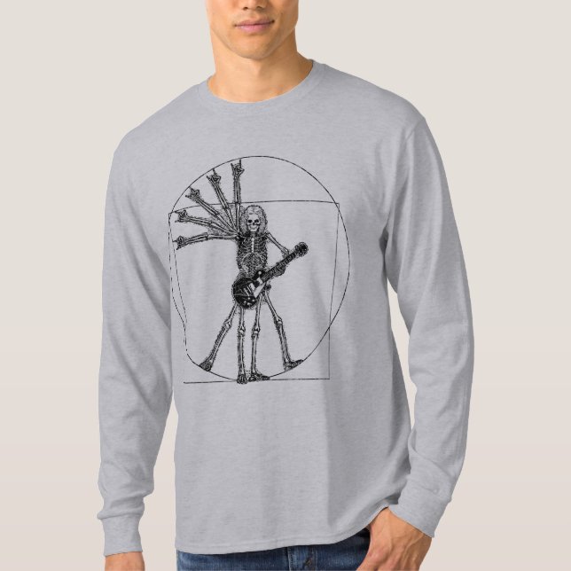 Vitruvian Skeleton T-Shirt (Front)