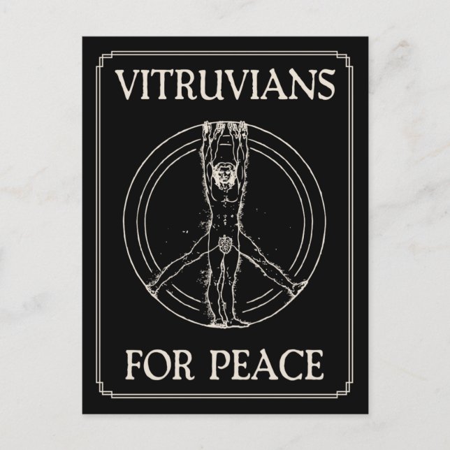 Vitruvians for Peace Postcard (Front)