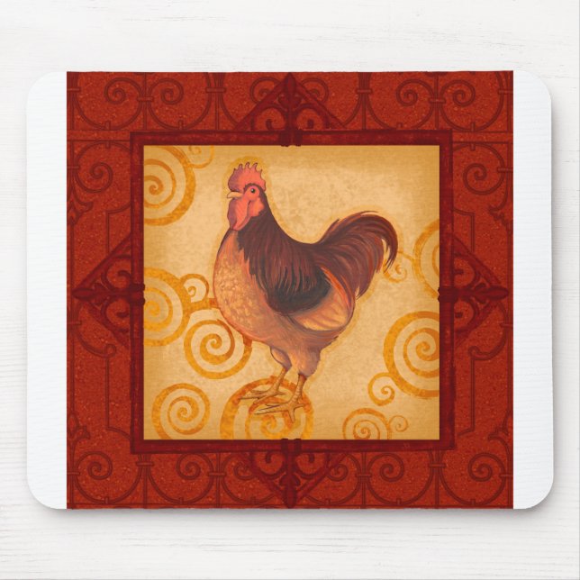 VIV55 Rooster 3.tif Mouse Pad (Front)