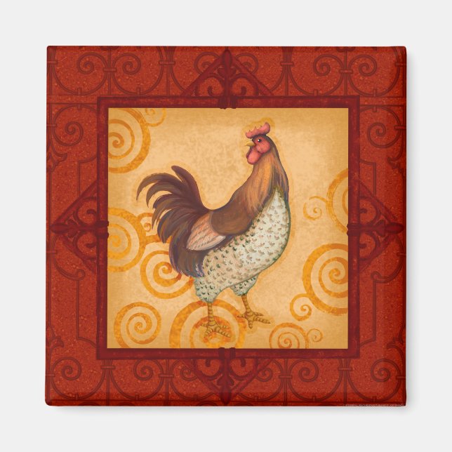 VIV56 Rooster 4.tif Magnet (Front)