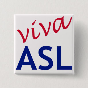 Viva ASL 15 Cm Square Badge